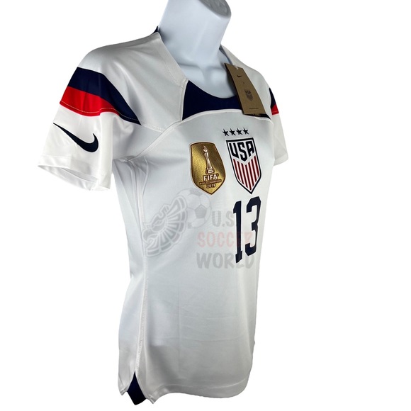 🌟 New 2022/23 USA USWNT Women's HOME Soccer Jersey MORGAN #13 🇺🇸 - Picture 6 of 7